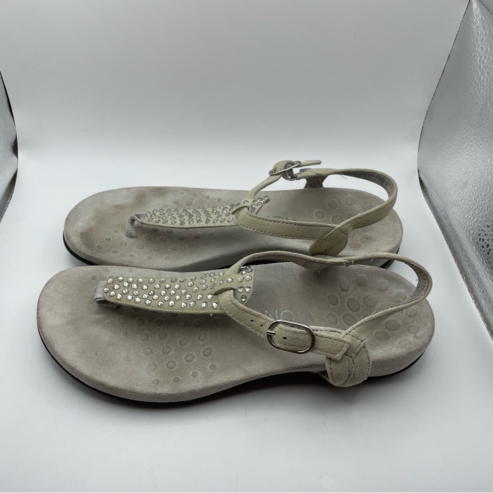 Vionic Tula women’s leather bedazzled sandals size 6